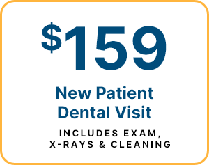 $159 New Patient Dental Visit stamp