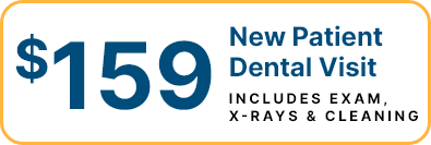 $159 New Patient Dental Visit stamp