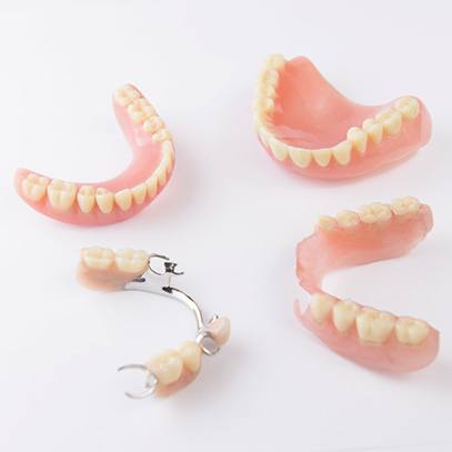 types of dentures in Garland