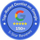 Top rated dentist on Google seal