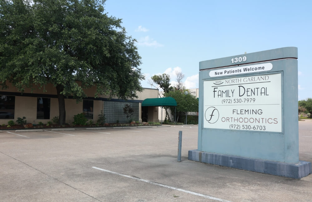 North Garland Family Dental street sign