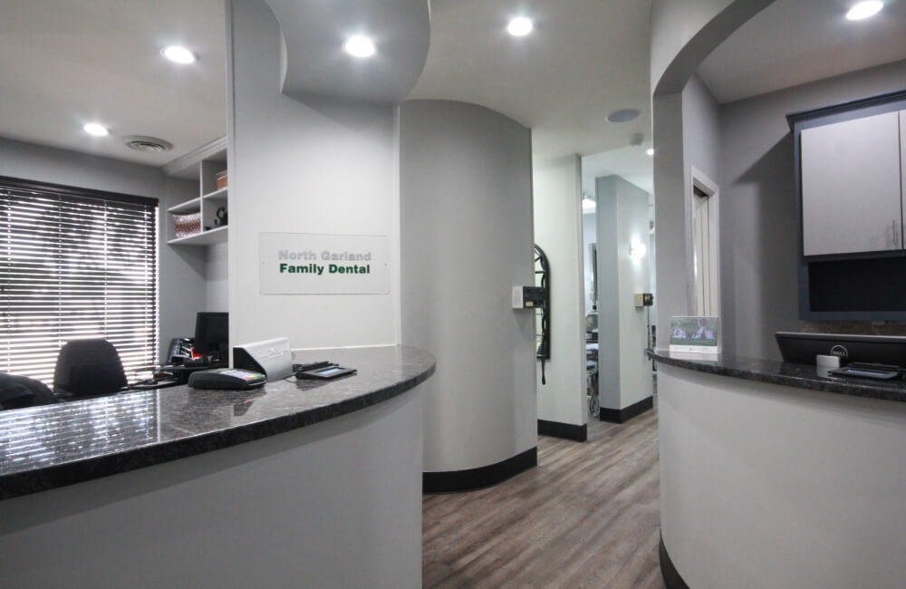 Dental office reception desk