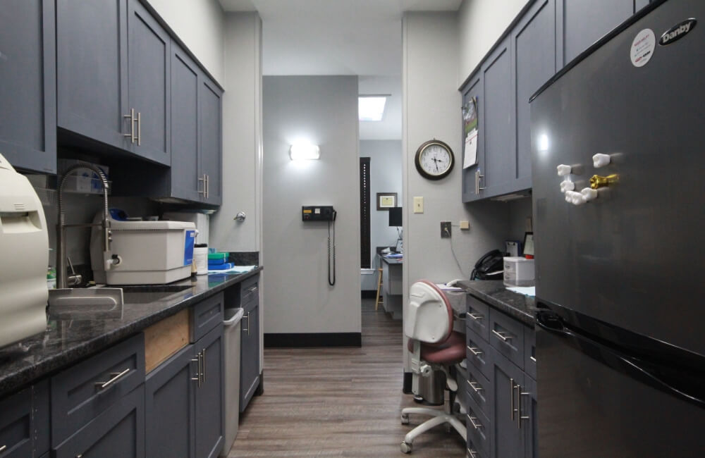 Dental lab and storage area